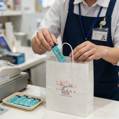 CRライター 使用イメージ 店頭ノベルティ